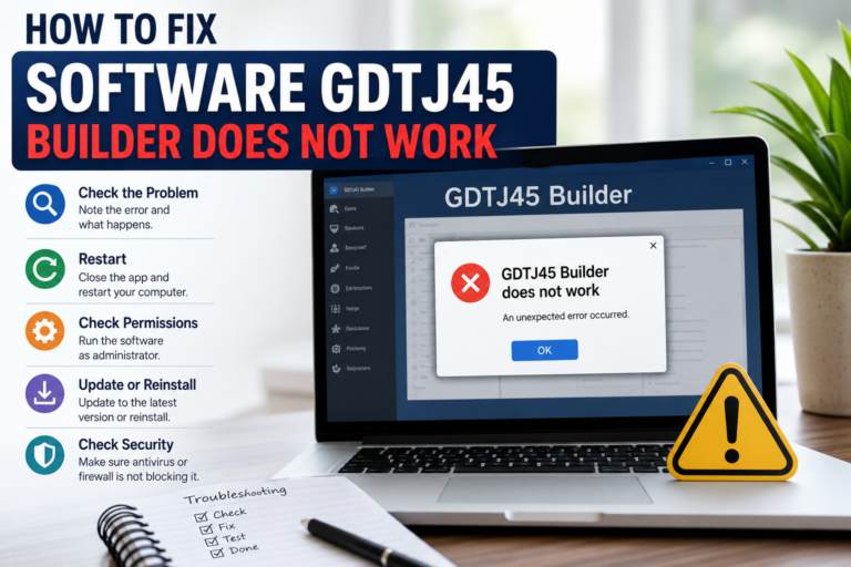 software gdtj45 builder does not work